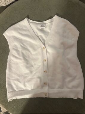 Song of Style Cream Button-Up Knit Vest